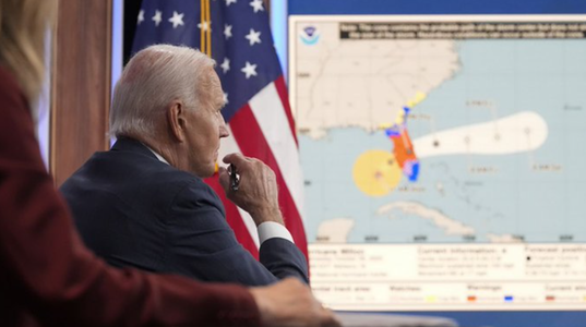 Biden îl acuză pe Trump de ”dezinformare” şi denunţă o ”avalanşă de minciuni” pe tema gestionării de către Guvernul american a uraganelor Helene şi Milton