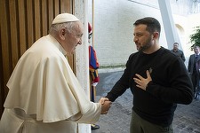 Volodimir Zelenski a fost primit de Papa Francisc la Vatican