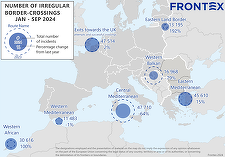 Trecerile clandestine ale frontierelor UE au scăzut cu 42% începând din ianuarie, anunţă FRONTEX