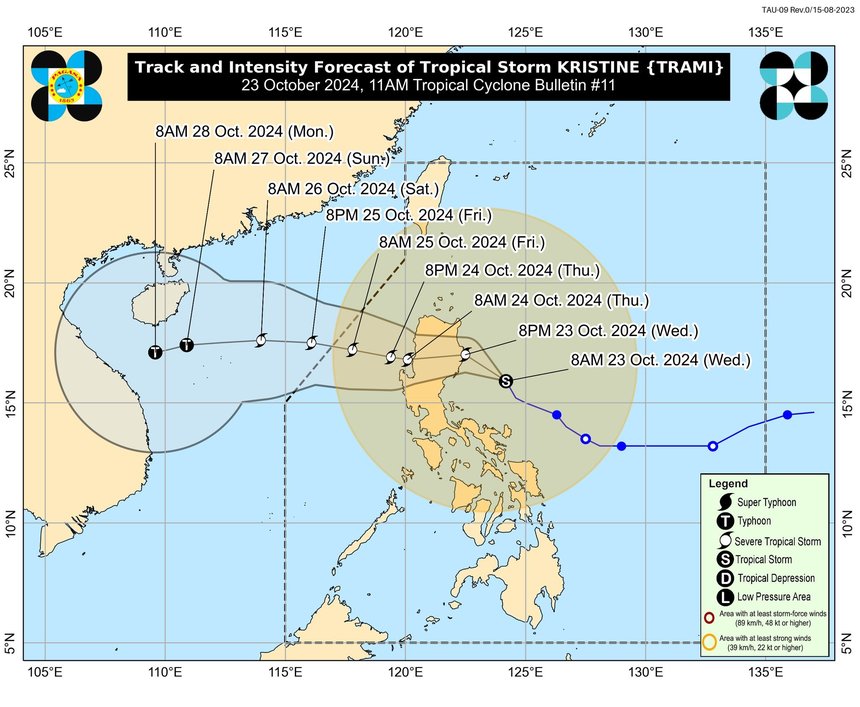 Furtuna tropicală Trami se îndreaptă spre Filipine / Şcolile sunt închise 