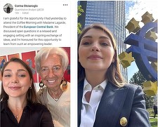 POLITICO: Fiica candidatului pro-Kremlin la preşedinţia Moldovei vă protejează banca. Corina Stoianoglo postează selfie-uri cu preşedinta BCE, în timp ce tatăl ei se străduieşte să îşi ţină concetăţenii în afara UE