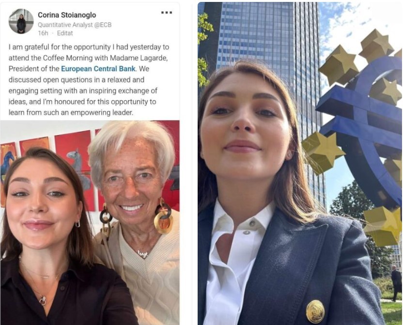 POLITICO: Fiica candidatului pro-Kremlin la preşedinţia Moldovei vă protejează banca. Corina Stoianoglo postează selfie-uri cu preşedinta BCE, în timp ce tatăl ei se străduieşte să îşi ţină concetăţenii în afara UE