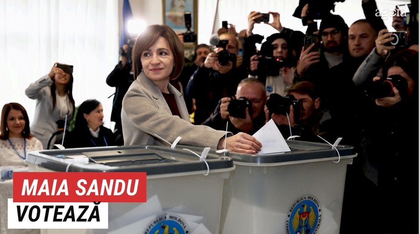 ALEGERI ÎN MOLDOVA: Maia Sandu - Am votat cu încredere că cetăţenii vor alege bine pentru ţară. Hoţii vor să ne cumpere votul, ţara, dar puterea oamenilor este infinit mai mare- VIDEO