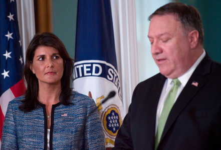 Trump anunţă că Pompeo şi Haley nu vor face parte din viitorul său guvern