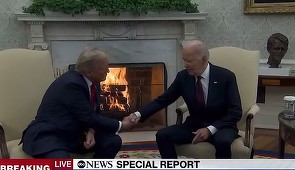 UPDATE - Donald Trump a fost primit de Joe Biden la Casa Albă şi au discutat aproape două ore. Melania Trump nu a venit, iar Jill Biden i-a trimis un mesaj scris - VIDEO