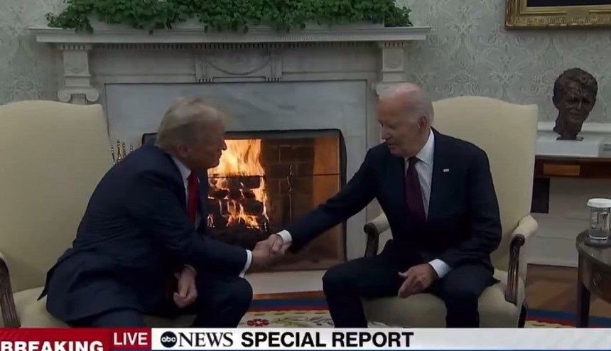 UPDATE - Donald Trump a fost primit de Joe Biden la Casa Albă şi au discutat aproape două ore. Melania Trump nu a venit, iar Jill Biden i-a trimis un mesaj scris - VIDEO