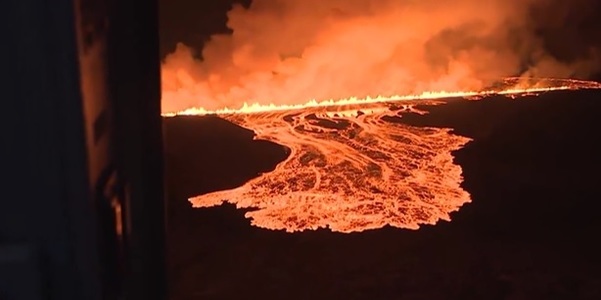 Erupţie vulcanică în Islanda, a şaptea într-un an - VIDEO