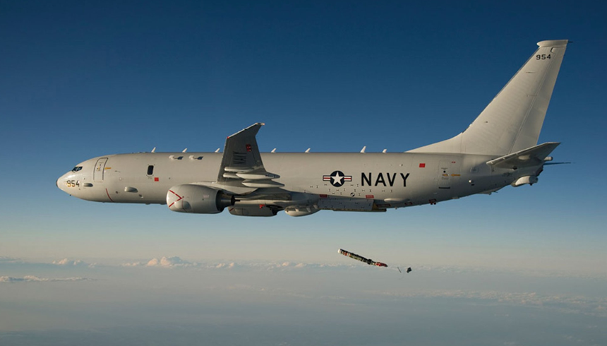 China supraveghează un avion militar american de patrulare antisubmarin de tip Boeing P-8A Poseidon care survolează Strâmtoarea Taiwan