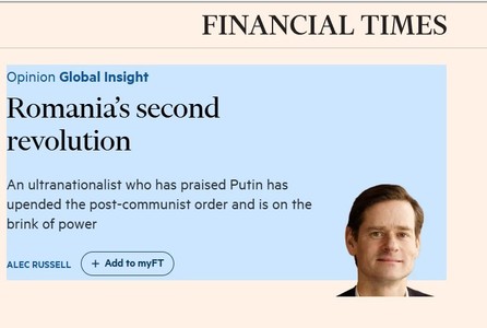 Financial Times scrie despre „a doua revoluţie a României”