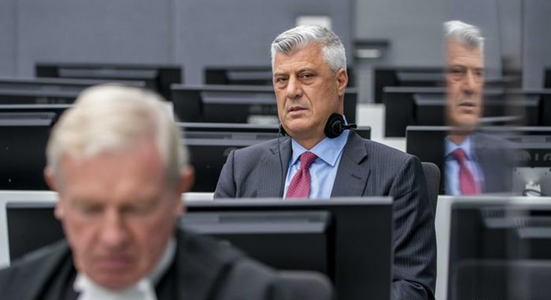 Fostul preşedinte kosovar Hashim Thaci, inculpat cu privire la crime de război de către Curtea Penală Internaţională