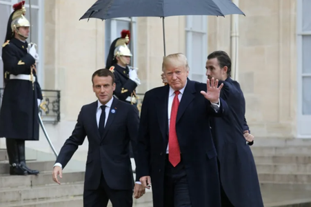 Donald Trump a venit la redeschiderea Catedralei Notre-Dame cu un avion privat