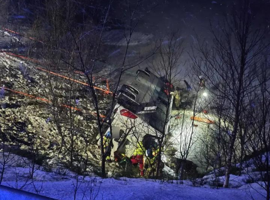 UPDATE-Cel puţin trei morţi şi patru răniţi în Norvegia, într-un accident de autobuz