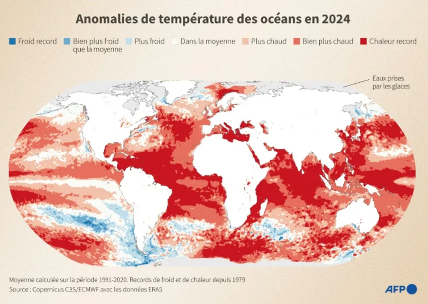 Anul 2024 şi media anilor 2023-2024 au depăşit pragul încălzirii globale de 1,5°C, anunţă Observatorul european Copernicus