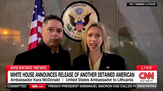 Belarusul eliberează trei ”deţinuţi”, inclusiv un american, anunţă Washingtonul. Ei au fost aduşi în Lituania în cadrul unei operaţiuni speciale