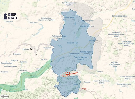 Forţele ucrainene care luptă în regiunea rusă Kursk sunt aproape încercuite, arată hărţile din surse deschise