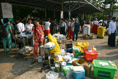 ”Aproximativ 20” de morţi la spitalul din capitala Naypyidaw, în urma cutremurului din Myanmar