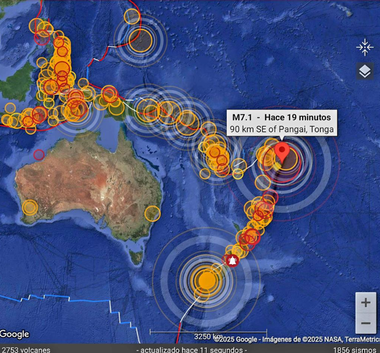Un cutremur de magnitudinea 7,1 în largul Insulelor Tonga, în Oceanul Pacific, declanşează o alertă de tsunami