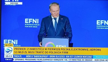 Un discurs al lui Donald Tusk, în care a vorbit despre „naţionalism economic” şi despre încheierea „globalizării naive”, a provocat prăbuşirea pe bursă a companiilor energetice poloneze
