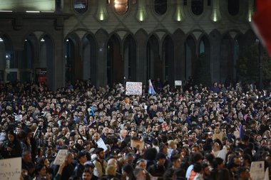 Guvernul din Georgia a concediat 700 de funcţionari publici pentru că au susţinut manifestaţiile pro-UE