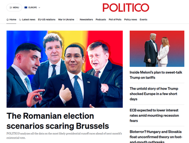Scenariile alegerilor din România care sperie Bruxelles-ul. POLITICO analizează toate datele despre cele mai probabile runde ale prezidenţialelor înainte de ceea ce numeşte „un vot existenţial”