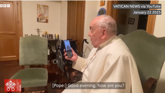 Papa a sunat biserica din Gaza în fiecare zi, timp de mai bine de un an - preot
