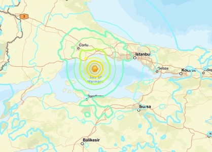 UPDATE - Istanbulul, zguduit de un cutremur de magnitudine 6,2 care s-a produs în Marea Marmara la 10 km adâncime - VIDEO / Nu par să fie pagube însemnate sau victime, potrivit primelor evaluări
