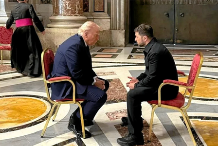 Zelenski se întâlneşte cu Trump la Vatican, Putin revendică cucerirea întregii regiuni Kursk, dezminţită de Kiev