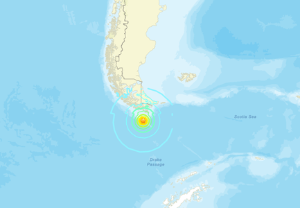 Un cutremur de magnitudine 7,4 s-a produs la mică adâncime în larg, aproape de coasta sudică din Argentina şi Chile. A fost declanşată alertă de tsunami