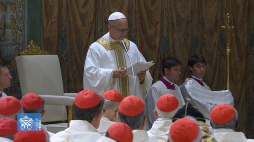 Papa Leon al XIV-lea oficiază prima sa slujbă în Capela Sixtină