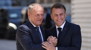 Putin este ”de partea războiului”, acuză Macron la Nancy, alături de Tusk, şi evocă ”dimensiunea europeană” a disuasiunii nucleare franceze 