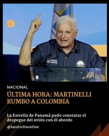 Fostul preşedinte panamez Martinelli a obţinut azil în Columbia. El a părăsit ambasada statului Nicaragua din Panama City