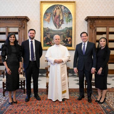 Papa Leon al XIV-lea l-a primit în audienţă pe vicepreşedintele american JD Vance - FOTO