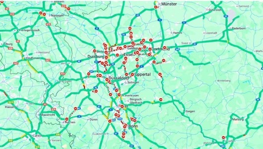 Google Maps a indicat eronat că autostrăzile din Germania sunt închise şi a provocat haos în întreaga ţară