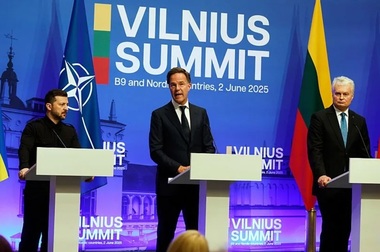 Armata americană va rămâne staţionată în Europa, anunţă secretarul general al NATO Mark Rutte la summitul de la Vilnius al Celor Nouă de la Bucureşti şi ţărilor nordice