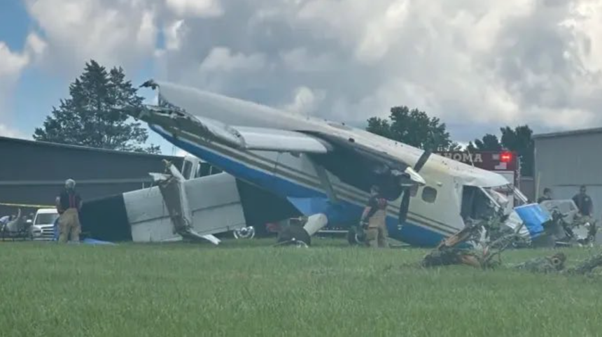 Un avion cu 20 de persoane la bord se prăbuşeşte în SUA, un accident fără morţi la Tullahoma, în Tennessee