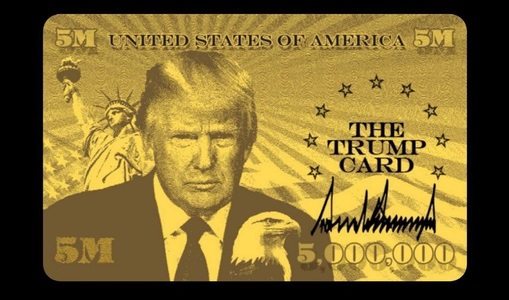 Trump a prezentat site-ul pentru cardul de aur, o viză permanentă în valoare de cinci milioane de dolari