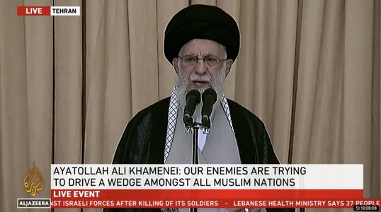 Orice intervenţie militară americană va avea consecinţe ireparabile, avertizează ayatollahul Ali Khamenei într-un discurs rostit la televiziunea iraniană de stat