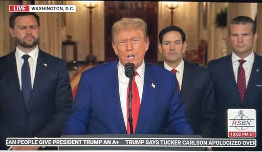 Iranul, bătăuşul din Orientul Mijlociu, trebuie acum să facă pace, afirmă Trump, într-un discurs televizat, după atacurile SUA asupra unor instalaţii nucleare iraniene