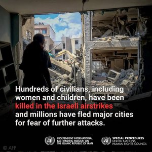 Misiunea ONU: Unele atacuri israeliene asupra Iranului par să fi încălcat dreptul internaţional