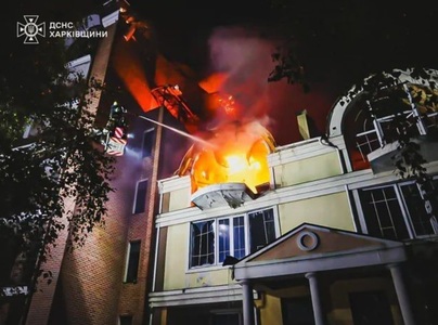 Atacurile cu drone ale Rusiei asupra oraşului Harkov au rănit 3 persoane şi au avariat clădiri civile
