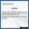 India respinge afirmaţiile Pakistanului prin care încearcă să o învinovăţească pentru atacul din Waziristan