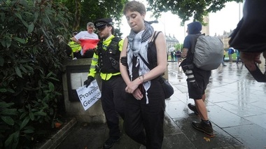 Poliţia a reţinut 55 de persoane la Londra, la un miting pentru gruparea interzisă Palestine Action