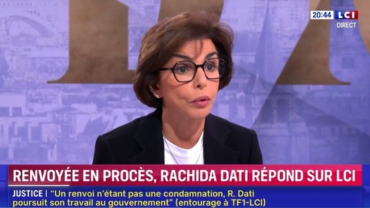 Ministrul francez al culturii şi fostul director general al Renault vor fi judecaţi pentru corupţie. Rachida Dati se întreabă dacă există o „coincidenţă” între calendarul judiciar şi agenda politică