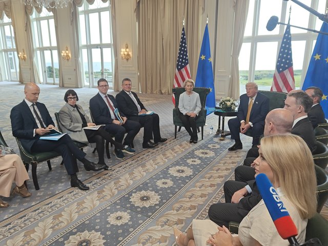 SUA şi Uniunea Europeană au ajuns la un acord comercial, anunţă Donald Trump. “Este un acord bun pentru toată lumea”