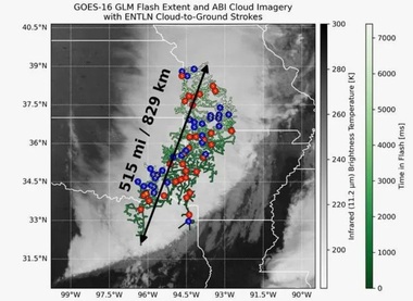 Un mega-fulger de 820 de kilometri, cât de la Paris la Veneţia, noul record validat de Organizaţia Meteorologică Mondială