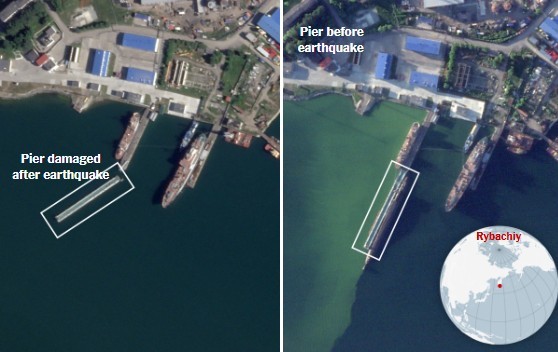 NYT: Puternicul cutremur din Kamceatka pare să fi avariat o bază a submarinelor ruseşti