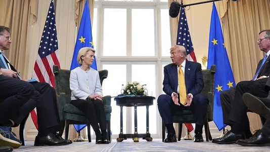 UE îşi suspendă măsurile de retorsiune după acordul comercial ”dezamăgitor” cu Trump