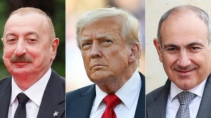 Trump anunţă un acord de pace ”istoric” între Armenia şi Azerbaidjan la Washington. Acordul prevede amenajarea de către SUA a unui coridor de 43 km în Armenia, ”Calea Trump a Păcii şi Prosperităţii Internaţionale” (TRIPP)