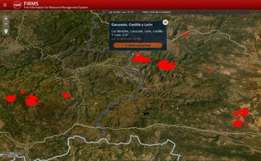 Pompierii spanioli luptă împotriva mai multor incendii izbucnite în nord-vestul ţării