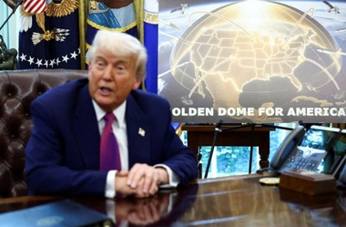 Proiectul Domului de Aur al lui Trump, prezentat întreprinderilor din domeniul apărării. El urmează să aibă trei componente, una spaţială şi trei terestre, în California, Alaska şi la Marile Lacuri